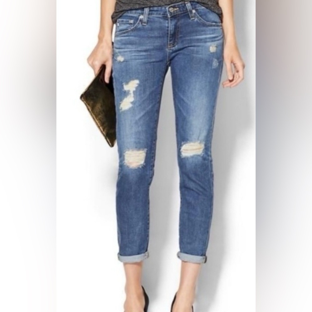 Ag Adriano Goldschmied, The Stilt Roll-Up Cigarette Blue Jean Size 29